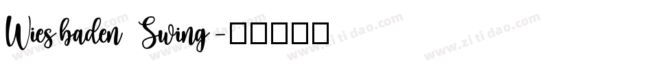 Wiesbaden Swing字体转换